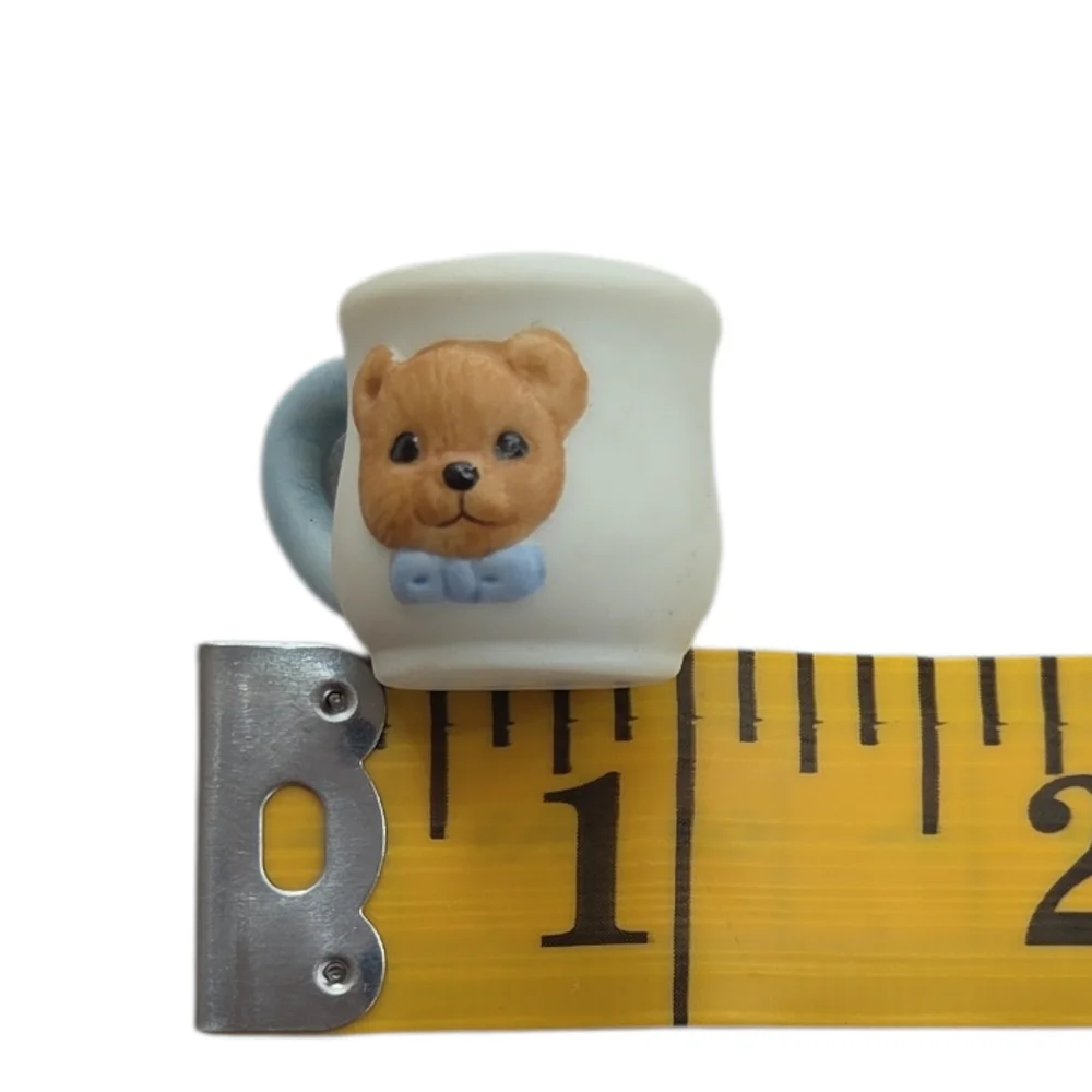 Vintage Bear Essentials Tea Set Figurines 4 Pc Ceramic H&G‎ Sri Lanka